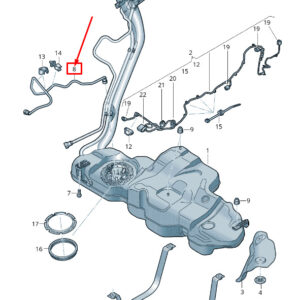 AUDI A4 Avant B9 Fuel Line 8W9201220A ORIGINAL