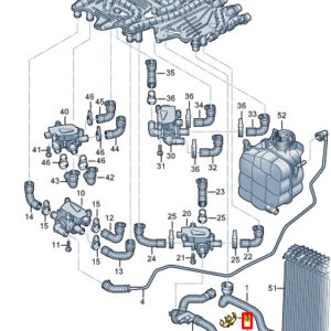 AUDI E-TRON GT Engine Coolant Hose Bracket 9J1121079 ORIGINAL