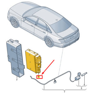AUDI A8 D5 Trailer Detection Control Unit 8W5907383D ORIGINAL