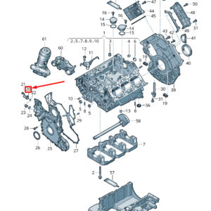 AUDI Q7 4M Oil Temperature Sensor 079919525C ORIGINAL