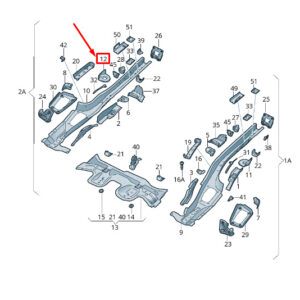 AUDI TT FV Rear Right Coil Spring Pocket 5Q0803458 ORIGINAL