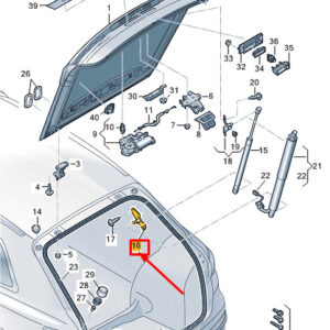 AUDI Q4 E-Tron Rear Right Gas Filled Strut Bracket 89A827608 ORIGINAL