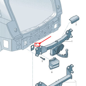 AUDI Q8 4MN Rear Right Bumper Impact Bar Gasket 4M0807670 ORIGINAL