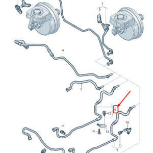 AUDI A6 C8 Brake Vacuum Pipe 4K0611931AG ORIGINAL