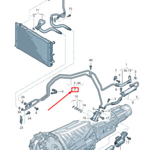AUDI A4 Allroad B8 Gearbox Oil Pressure Line 8K0317817CD ORIGINAL