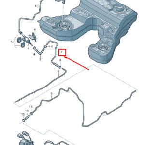 AUDI Q7 4M Fuel Line 4M0261493C ORIGINAL