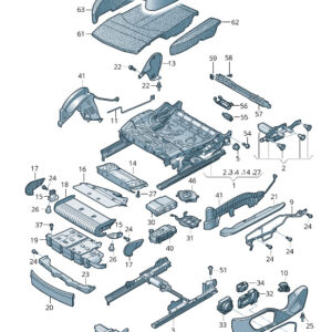 AUDI E-TRON GEN Front Right Outer Seat Frame Trim 4KE881326A4PK ORIGINAL