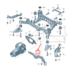 AUDI A5 Sportback 8T Rear Stone Chip Guard 8K0505565E ORIGINAL
