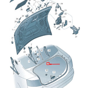 AUDI A6 C6 Rear Deck Lid Seal 4F5827705F ORIGINAL