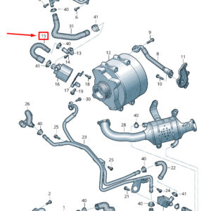 AUDI Q5 FY Engine Water Coolant Hose 059121049F ORIGINAL
