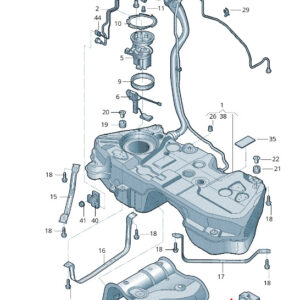 AUDI Q5 FY Fuel Tank Heat Shield 80A201308 ORIGINAL