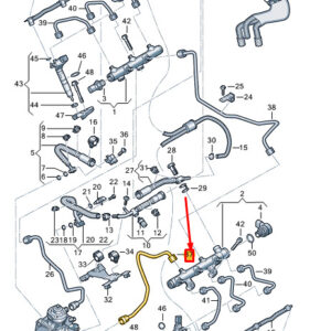 AUDI A8 D5 Fuel Line 059130312BH ORIGINAL