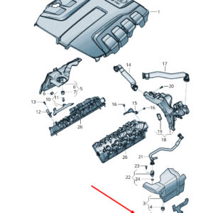 AUDI Q7 4M Engine Wiring Set Bracket 057971845AJ ORIGINAL