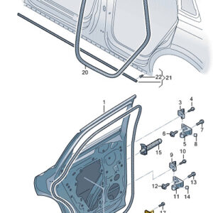 AUDI Q4 E-Tron Rear Door Check Rod 11A839249A ORIGINAL