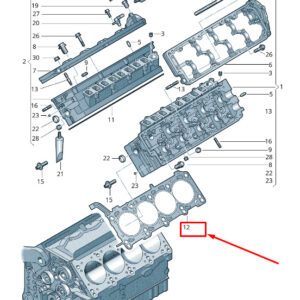 AUDI Q7 4L Engine Cylinder Head Gasket 057103383HK ORIGINAL