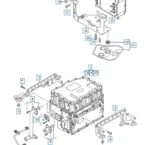 AUDI Q7 4M Engine Vent Hose 4M0907272B ORIGINAL