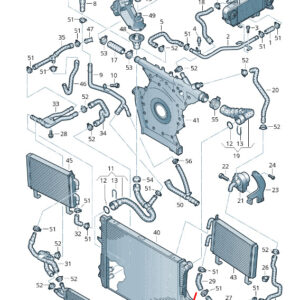 AUDI Q7 4L Engine Coolant Hose 4L0121081A ORIGINAL