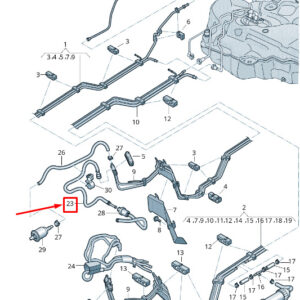 AUDI A4 Avant B9 Fuel Feed Line 8W0201215AQ ORIGINAL