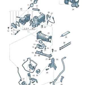 AUDI A4 B9 Engine Vacuum Hose 059131375J ORIGINAL