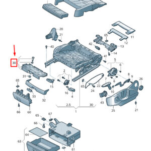 AUDI Q3 8U Front Seat Depth Adjuster 8K0881057 ORIGINAL