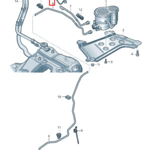 AUDI A6 C8 Engine Breather Line 4K0201991AD ORIGINAL