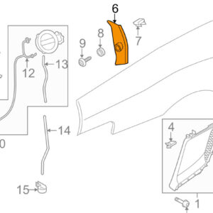Audi R8 42 Left Side Exterior Side Panel 427853343BGRU ORIGINAL