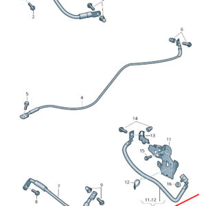 AUDI A8 4N Engine Earth Line 4N0971237J ORIGINAL