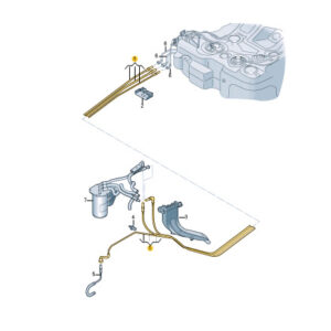 AUDI Q2 Fuel Hose Line Set 5Q0200059JB ORIGINAL