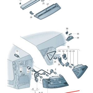 AUDI A5 Sportback 8T Rear Right Taillight 8T8945096E ORIGINAL
