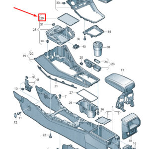 AUDI Q3 F3 Stowage Compartment Insert 83A863328 ORIGINAL