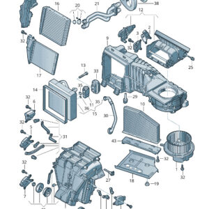 AUDI A3 Sportback 8P Heater Core Access Cover LHD 1K1819349G ORIGINAL