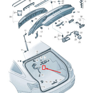 AUDI A6 C8 Rear Left Side Bootlid Hinge 4K9827299A ORIGINAL