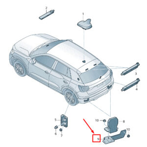 AUDI Q2 GA Right Aerial Retainer 81A035526 ORIGINAL