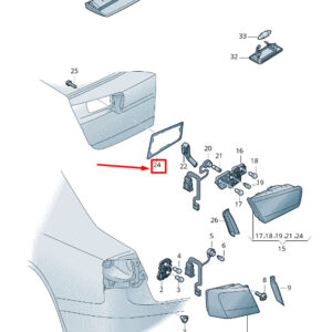AUDI A6 Avant C7 Rear Right Tail Light Seal 4G9945192 ORIGINAL