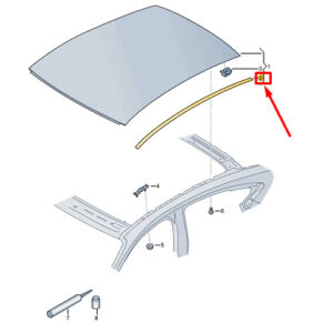 AUDI E-TRON GT Right Roof Trim 9J1854526041 ORIGINAL