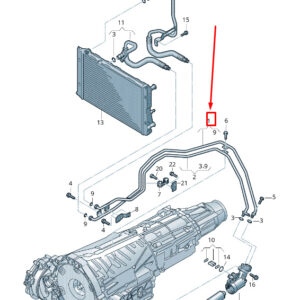 AUDI Q5 8R Gearbox Oil Pressure Line 8R0317817BD ORIGINAL