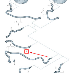 AUDI A4 Avant B9 Brake Vacuum Pipe 8W0611931BB ORIGINAL