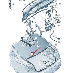 AUDI A6 C8 Rear Deck Lid Seal 4K5827705C ORIGINAL