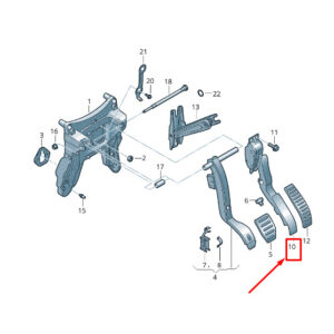 AUDI Q7 4L Accelerator Pedal With Electronic Module 7L0723507E ORIGINAL