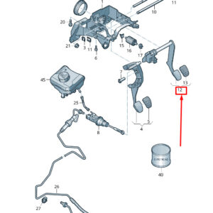 AUDI TT FV Brake Pedal 8W2721140 ORIGINAL