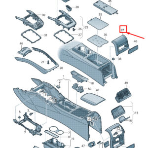 AUDI A4 Avant B8 Rear Console Support 8K08633516PS ORIGINAL
