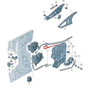 AUDI A6 Allroad 4G Rear Left Door Lock 4G8839015B ORIGINAL