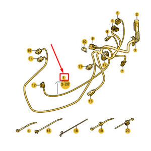 AUDI E-TRON GT Front Left Door Wiring Set 4J3971029 ORIGINAL
