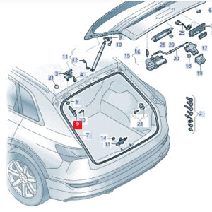 AUDI E-TRON Sportback GEA Left Bracket For Drive 4KE827603 ORIGINAL