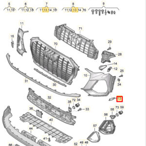 AUDI Q3 F3 Sportback Right Headlight Washer Cover Cap 83A955276GRU ORIGINAL