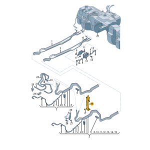 AUDI Q7 4M Fuel Line Lower Cover 4M0201192G ORIGINAL