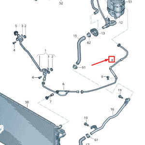 AUDI A4 Avant B9 Engine Breather Line 8W0121081EC ORIGINAL