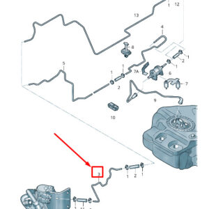 AUDI A4 Avant B8 Fuel Line 8K0261191AP ORIGINAL