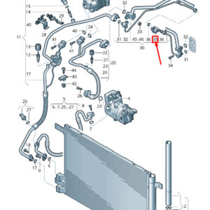 AUDI Q5 8R HVAC Cut-Off Valve 8R0260696A ORIGINAL