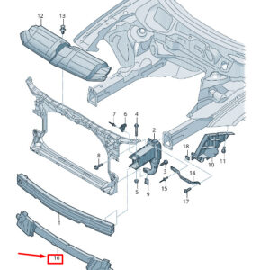 AUDI A7 Sportback 4G Front Bumper Carrier Foam Insert 4G8807550C ORIGINAL